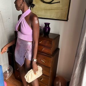 Chainlink mini skirt